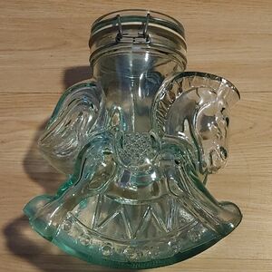Glass Rocking Horse Jar